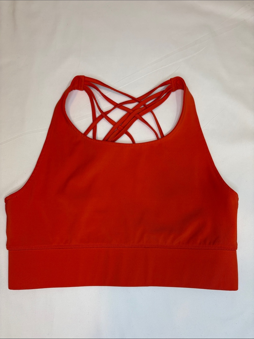 Threads 4 Thought Strappy Back Sports Bra High Neck Thick Strap Long Line Medium